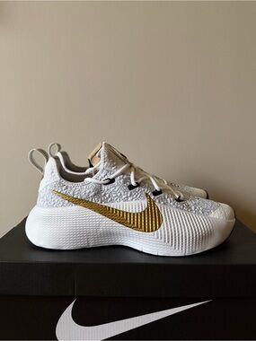 Nike Lebron TR1 Metallic Gold White FJ6151-006 Men’s Size 9.5